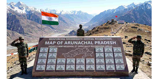 सीमा पर भारत का सख्त संदेश : अरुणाचल के 27 इलाकों को मिली आधिकारिक पहचान